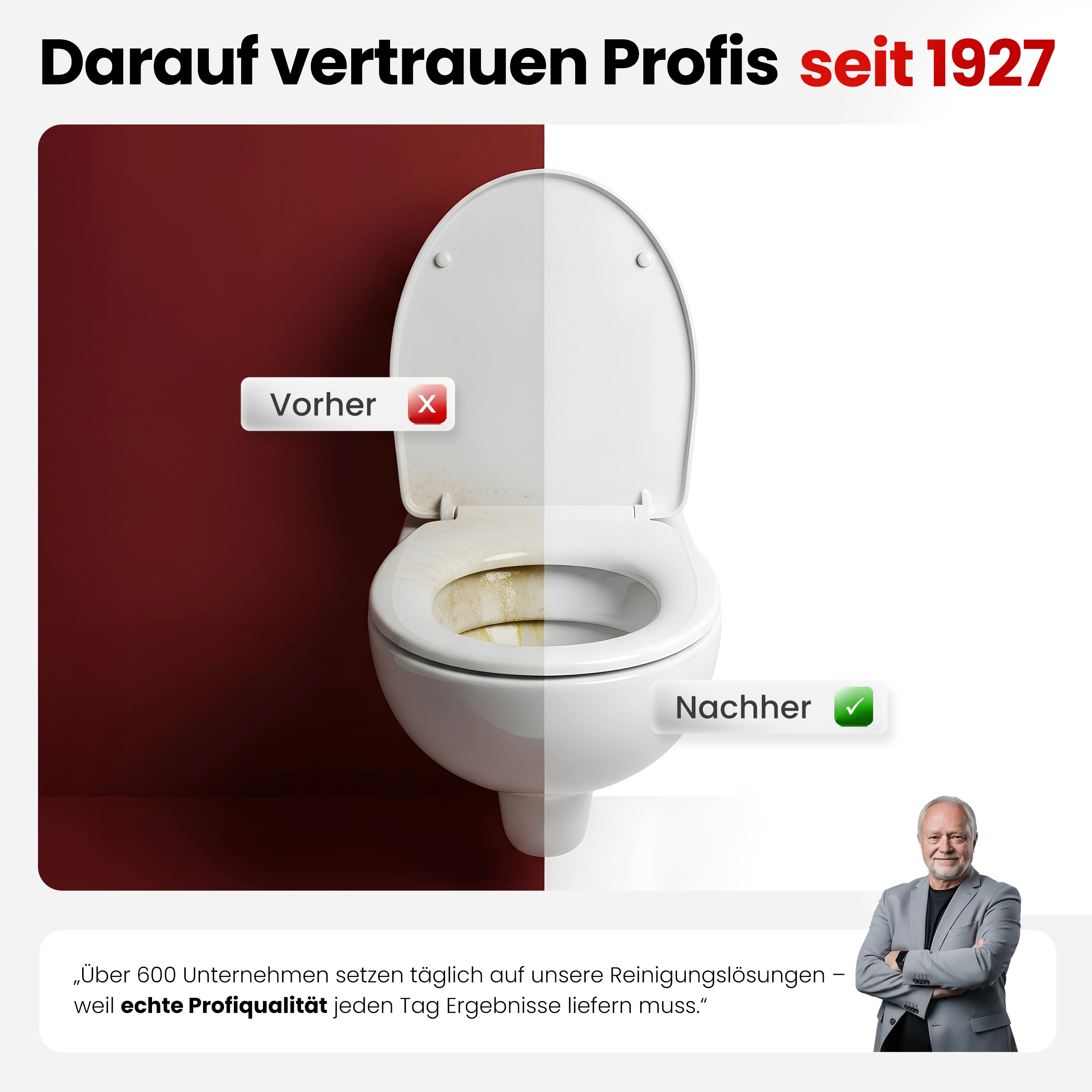 WC 3G - Viskoser Toilettenreiniger | 1L | Effizienter WC Reiniger für Bad und WC mit Methansulfonsäure