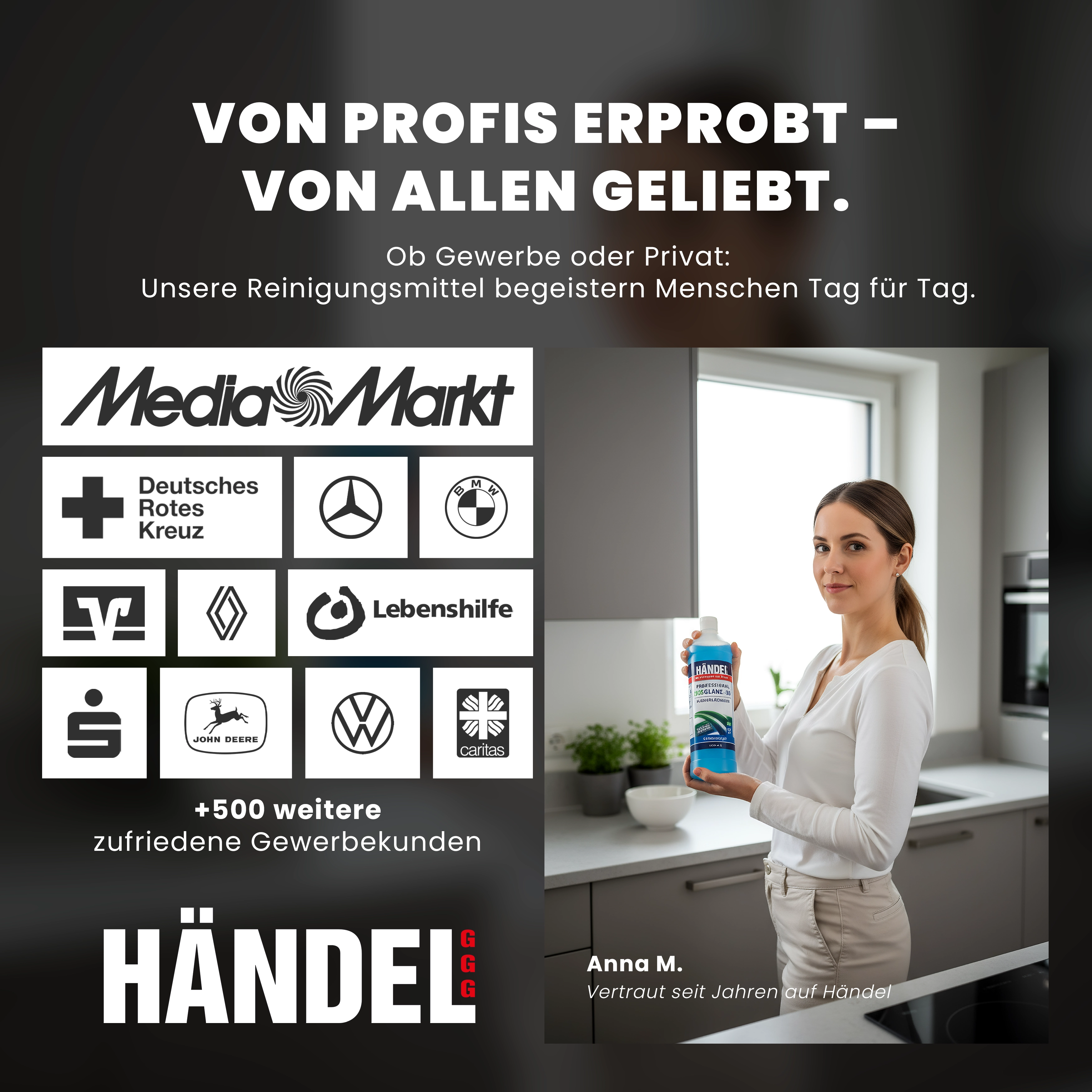 Geschirrtabs 3G | 10-in-1 | 60 Tabs | Mit Maschinenpflege & Fettlöser | Selbstlösende Folie | Für Porzellan, Glas, Edelstahl & Kunststoff